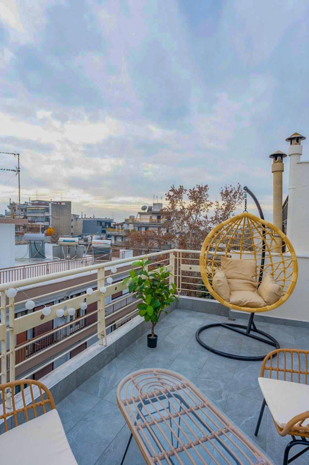 Pomegranate Luxury Penthouse Maisonette With Beautiful Terrace & Free Parking By Binobi ! Salonic Exterior foto